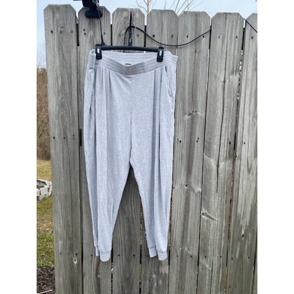 Express Womens Heather Gray Jogger Sweatpants‎ XL Elastic Waist Pockets Pants